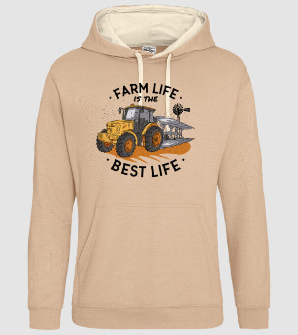 Farm Life is the Best Life Tractor model nisipiu pe tricou