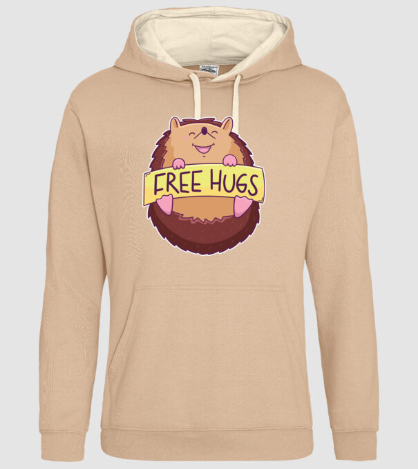 Free Hugs Arici model nisipiu pe tricou