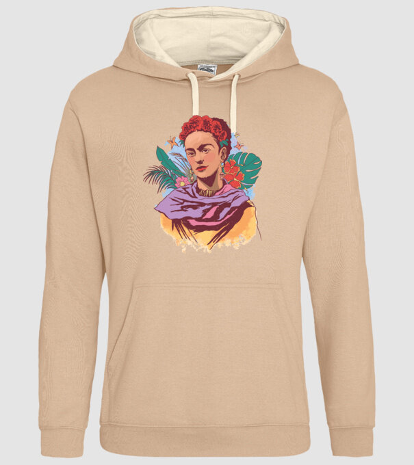 Portret Frida Kahlo model nisipiu pe tricou