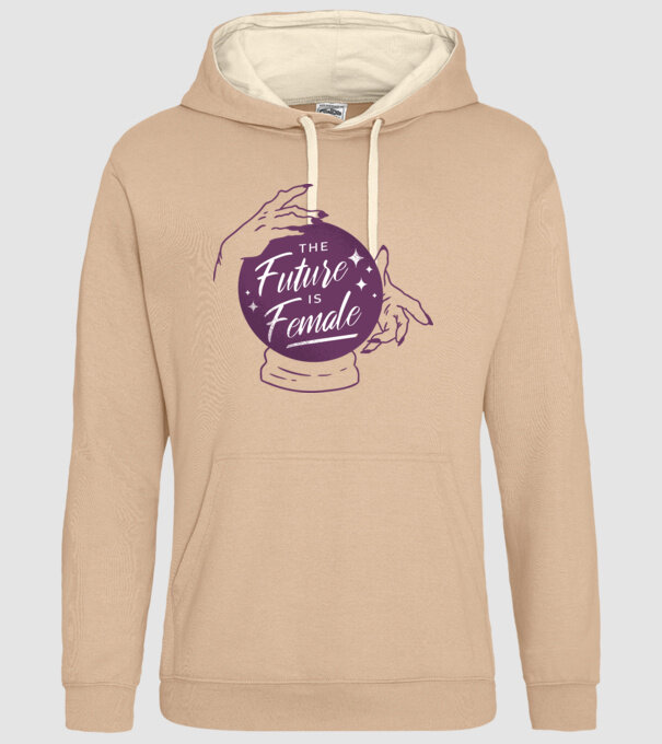 Future is Female Ziua Femeii model nisipiu pe tricou