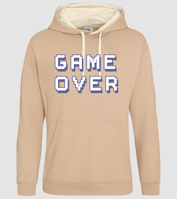 Game Over model nisipiu pe tricou
