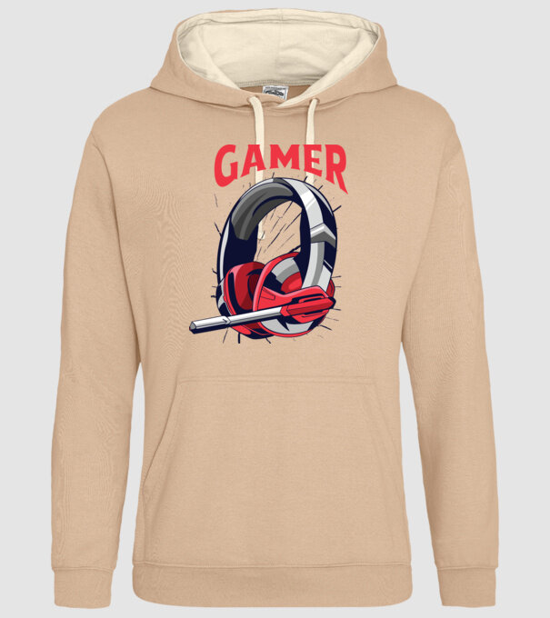 Căști Gamer model nisipiu pe tricou