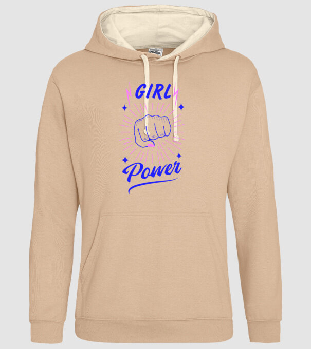Girl Power Ziua Femeii model nisipiu pe tricou