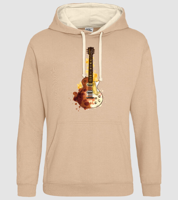 Chitara Pictură model nisipiu pe tricou
