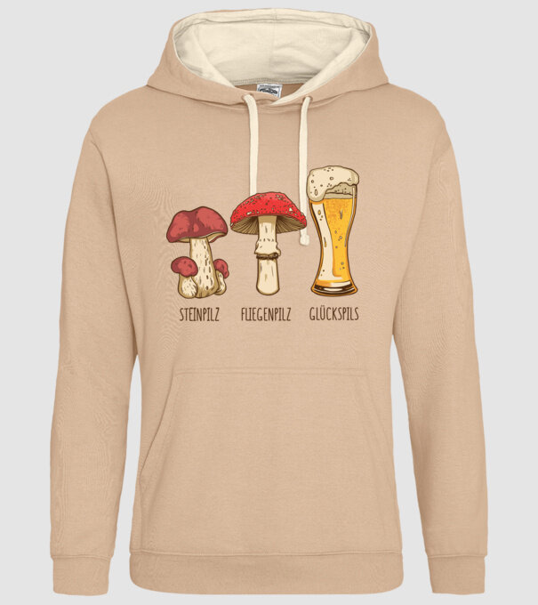 Soiuri de ciuperci model nisipiu pe tricou