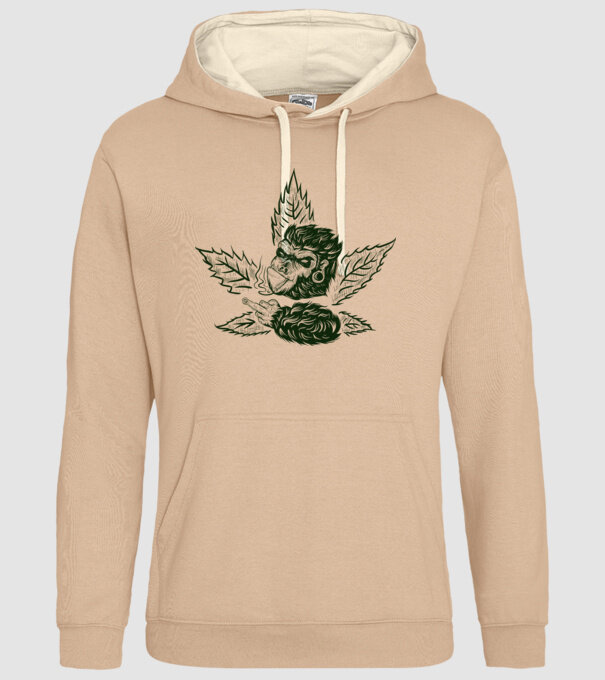 GORILĂ cannabis model nisipiu pe tricou