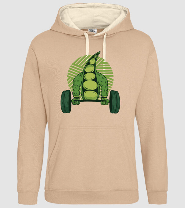 Mazăre musculoasă model nisipiu pe tricou