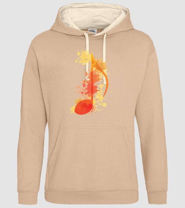 Notă muzicală model nisipiu pe tricou