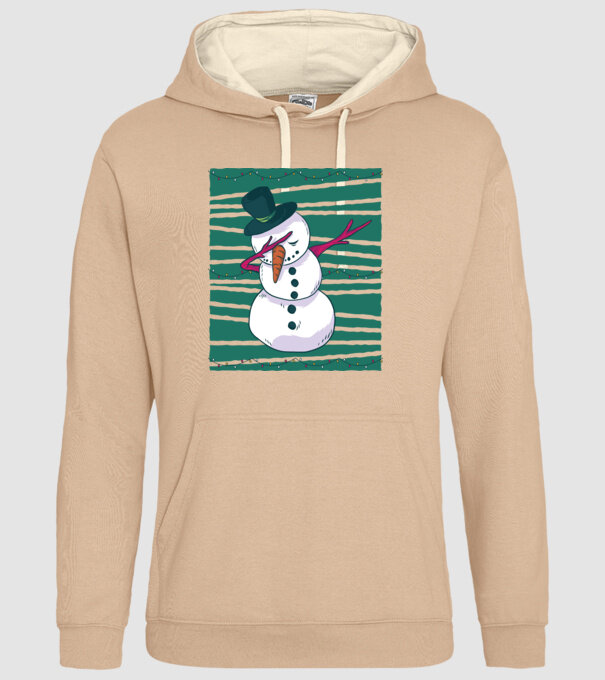 Om de zăpadă DAB Crăciun model nisipiu pe tricou