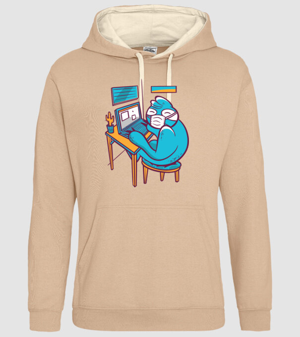 Leneș Home Office model nisipiu pe tricou