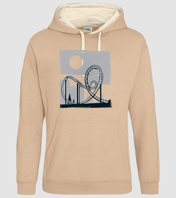 Roller coaster model nisipiu pe tricou