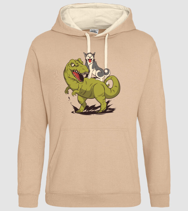 Dinozaur Husky model nisipiu pe tricou