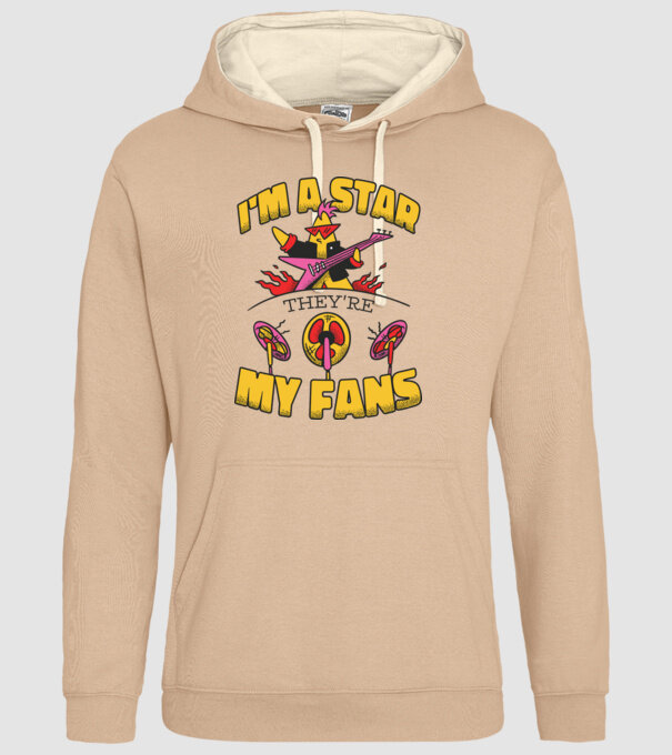 'I''m a Star, They''re my Fans' model nisipiu pe tricou
