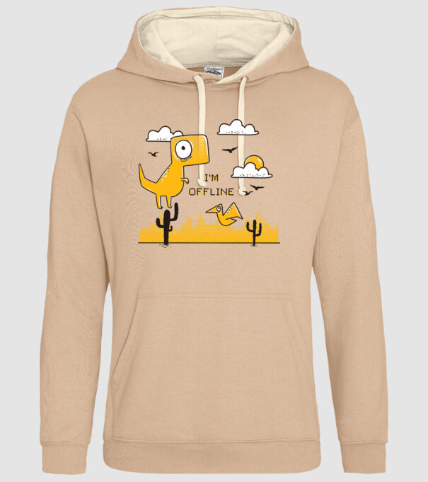 'I''m Offline tricou amuzant' model nisipiu pe tricou