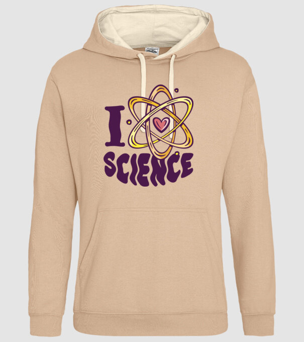 I Love Science știință model nisipiu pe tricou