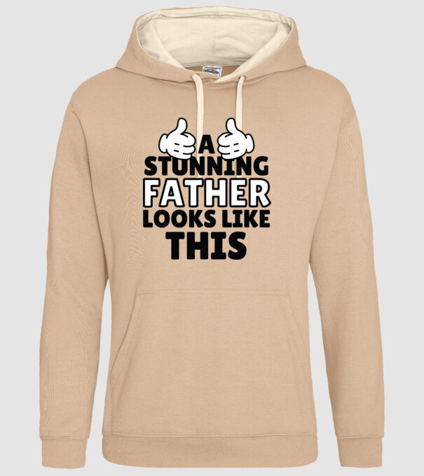 Așa arată un tată extraordinar model nisipiu pe tricou