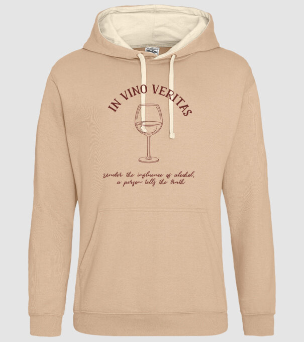 In Vino Veritas - Adevărul este în vin model nisipiu pe tricou
