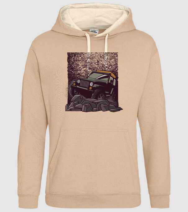 Jeep Offroad model nisipiu pe tricou