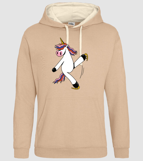 Unicorn cu Patine model nisipiu pe tricou