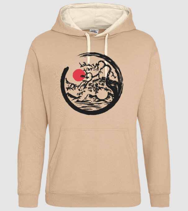 Yin-Yang Bonsai model nisipiu pe tricou