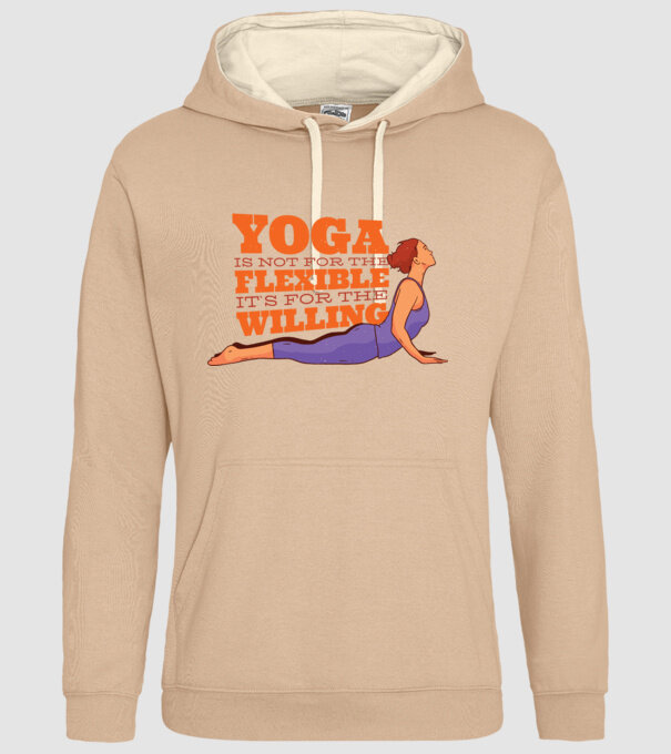 yoga perseverență model nisipiu pe tricou