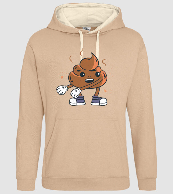 Căcat DAB model nisipiu pe tricou