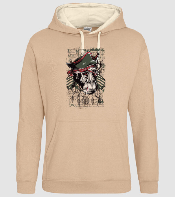 Maimuță Pirat model nisipiu pe tricou