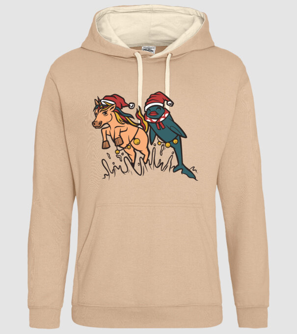 Animale de Crăciun model nisipiu pe tricou