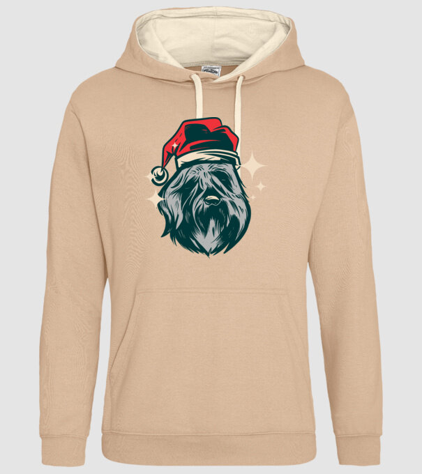 Câine de Crăciun model nisipiu pe tricou