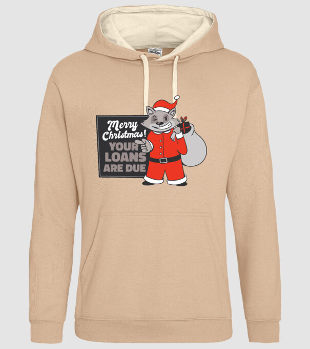 Raton de Crăciun model nisipiu pe tricou