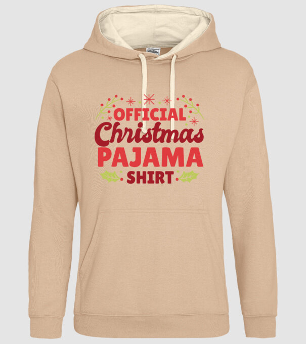Pijama de Crăciun model nisipiu pe tricou