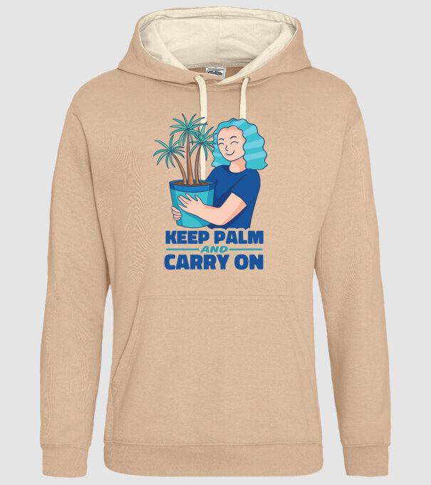 Keep Calm and Carry On model nisipiu pe tricou