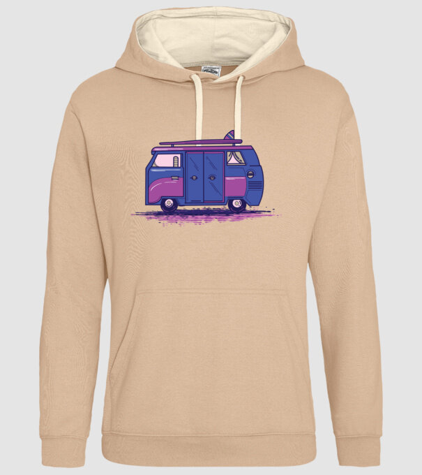 Mașină de camping model nisipiu pe tricou
