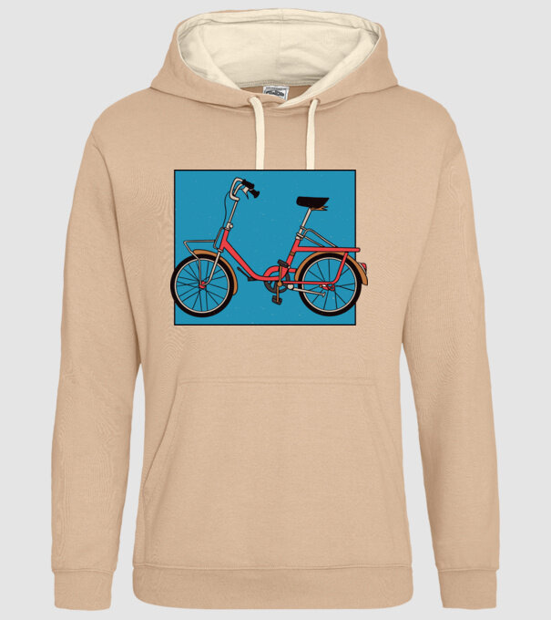 Bicicletă Camping model nisipiu pe tricou