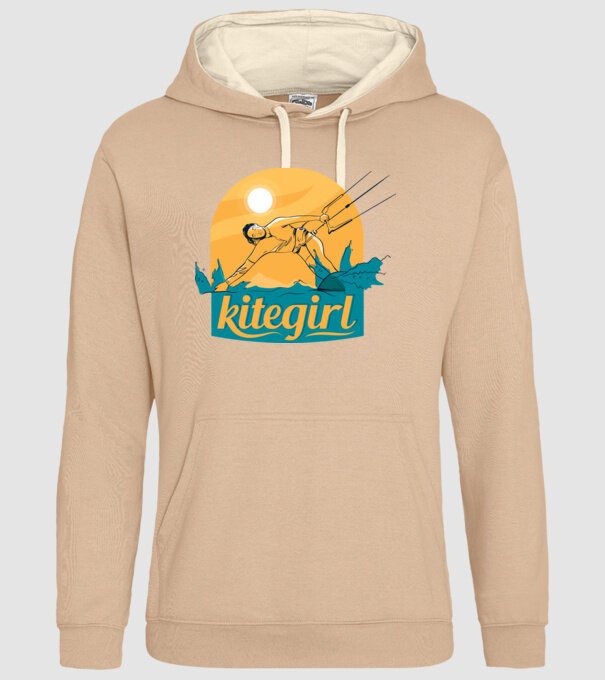 Tricou Kitegirl Kitesurf model nisipiu pe tricou