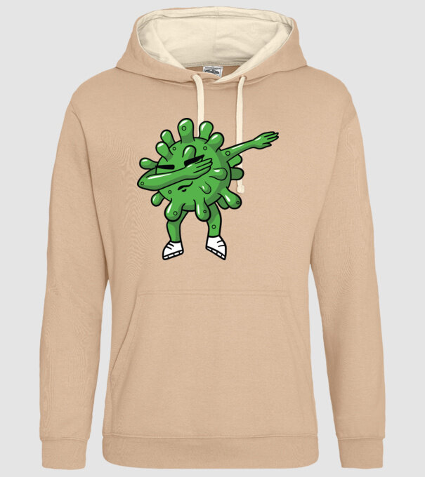 Coronavirus DAB dans model nisipiu pe tricou
