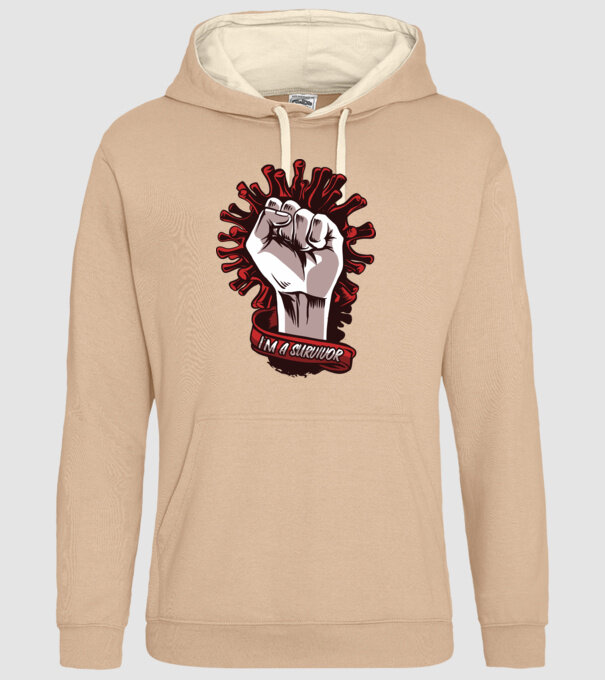Supraviețuitor Coronavirus model nisipiu pe tricou