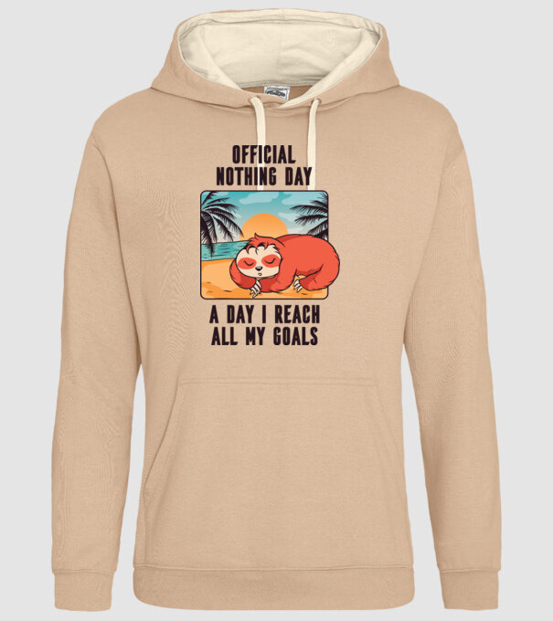 Leneș - Odihnă oficială model nisipiu pe tricou