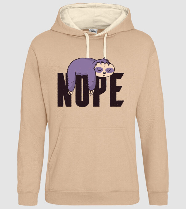 Leneș Nope model nisipiu pe tricou