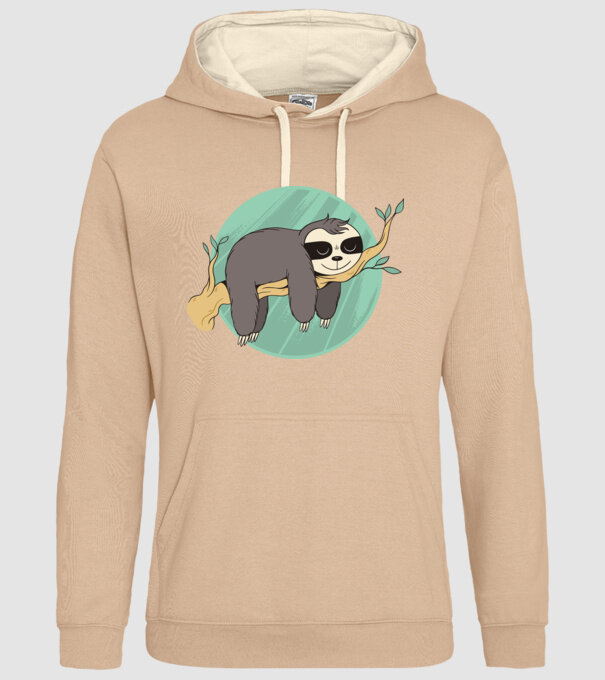Leneș odihnă model nisipiu pe tricou
