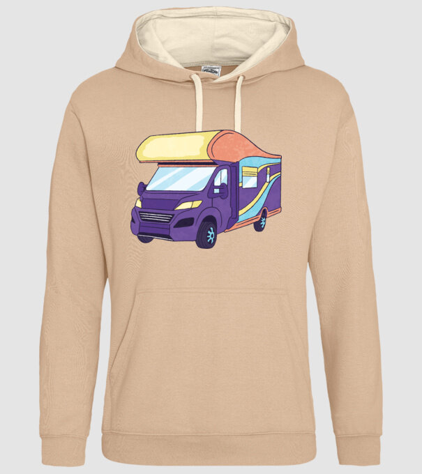 Autorulotă model nisipiu pe tricou
