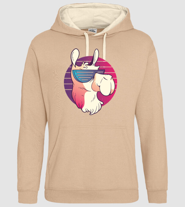 Llama ochelari de soare retro tricou model nisipiu pe tricou