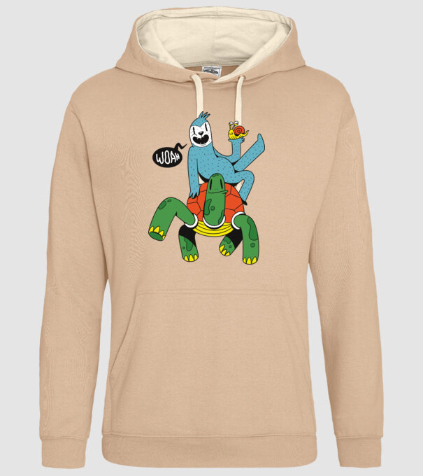 Animale lente model nisipiu pe tricou