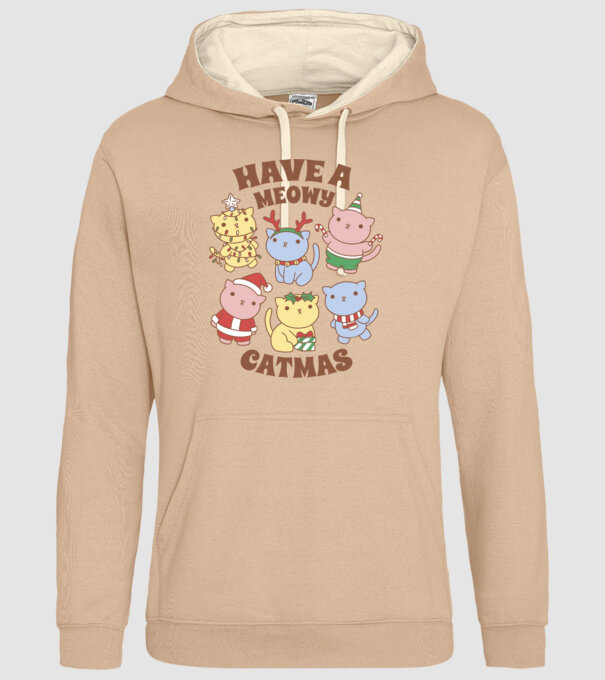 Să aveți un Crăciun de pisică model nisipiu pe tricou