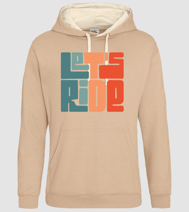 'Let''s Ride - Snowboard' model nisipiu pe tricou