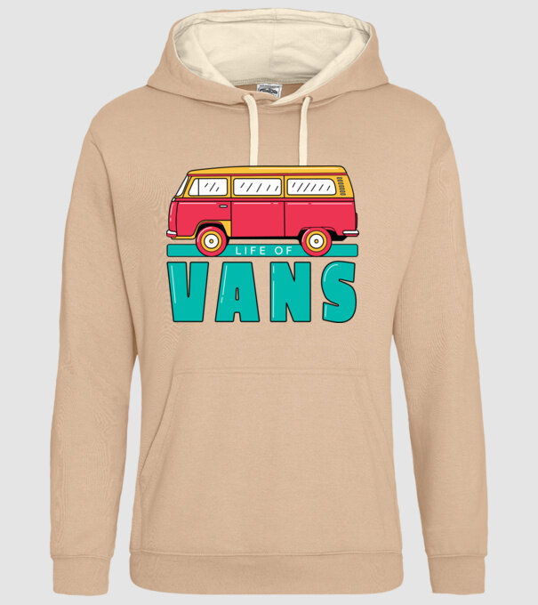 Life of Vans model nisipiu pe tricou