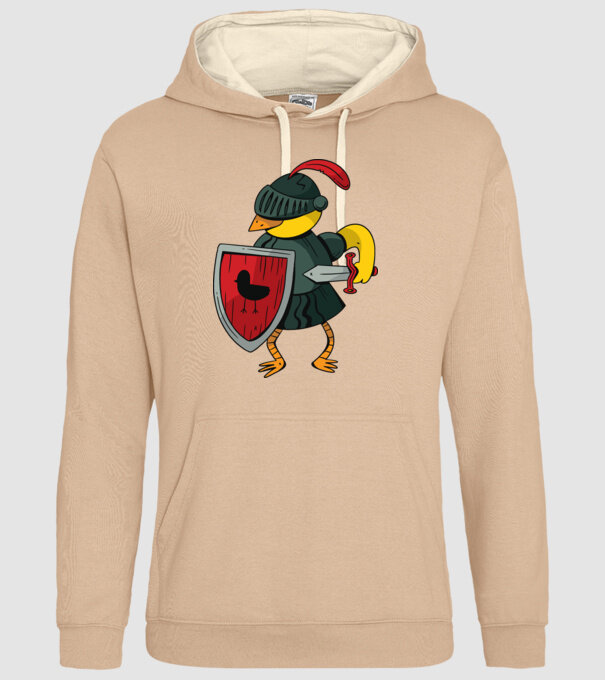 Cavaler Pasăre model nisipiu pe tricou