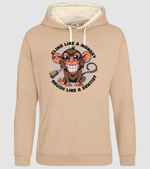 Periuță de dinți maimuță model nisipiu pe tricou