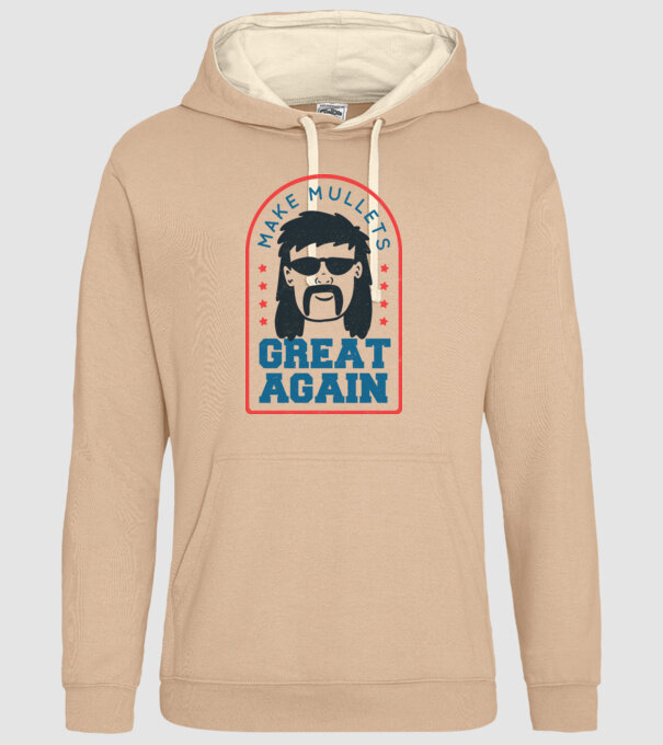 Make Mullets Great Again model nisipiu pe tricou