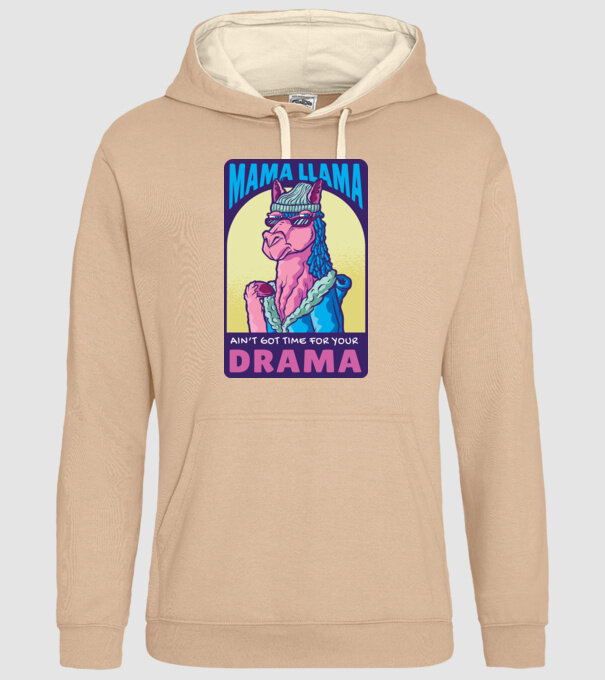 Mama Lama model nisipiu pe tricou